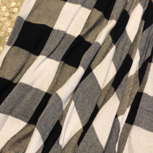 Cardigan plaid style light blue and black - Picture 2 of 4